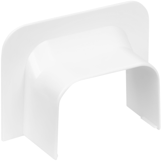 Прямой ввод в стену ПВС для кабель-каналов 100х67 мм белый (уп. 4 шт)