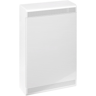 Щит слаботочный мультимедийный для открытой проводки с горизонтальной непрозрачной дверцей на 36 модулей белый IP40 (ЩРн-П-36)