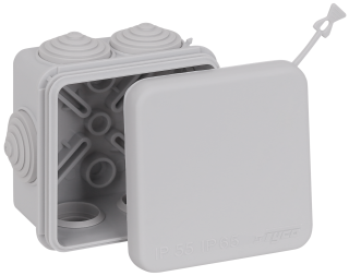 Коробка распаячная для открытой проводки 70х70х40 мм